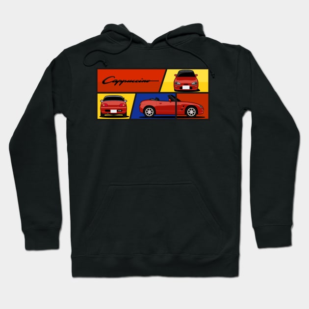 Suzuki Cappuccino Hoodie by AutomotiveArt